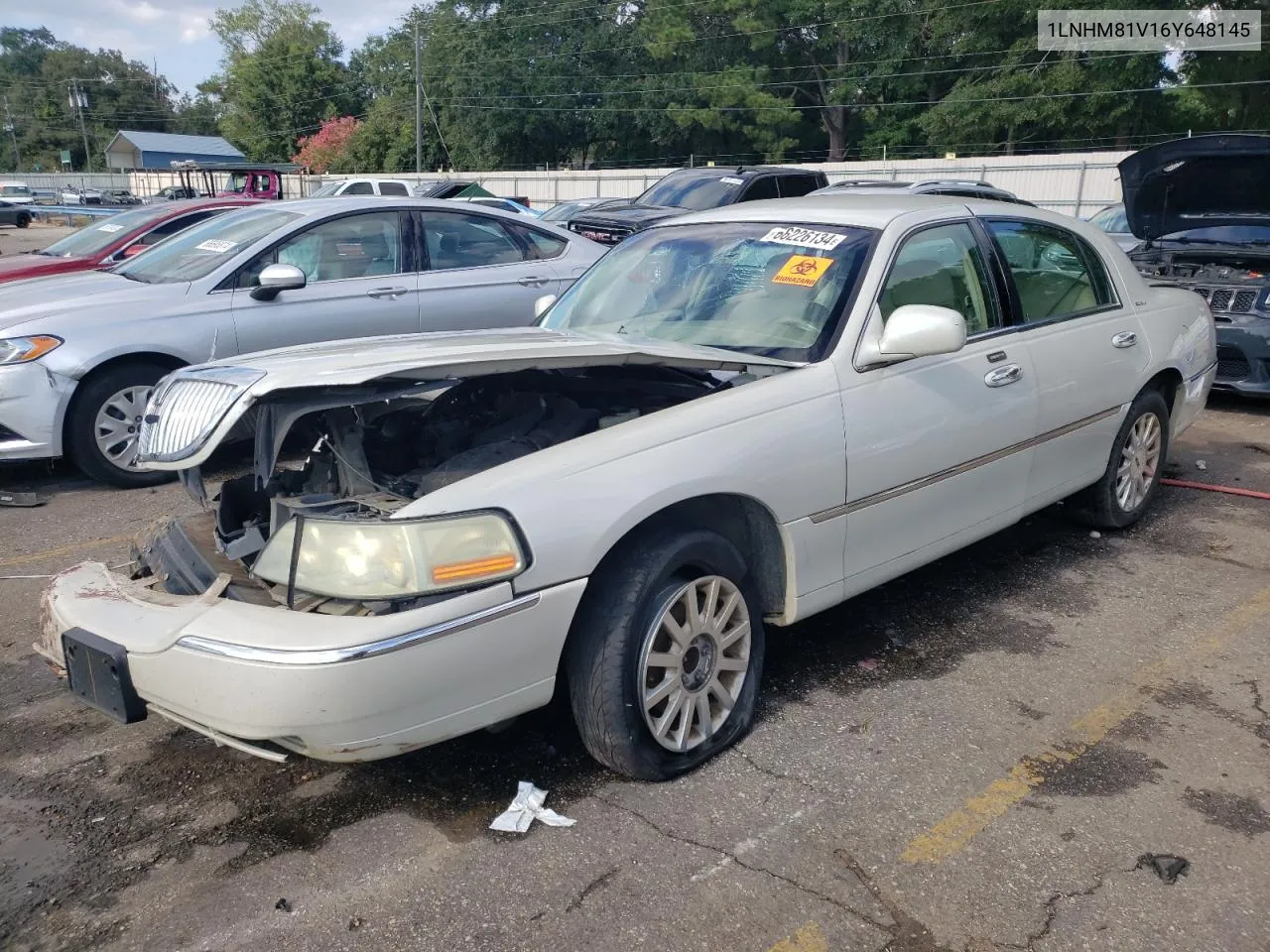 1LNHM81V16Y648145 2006 Lincoln Town Car Signature