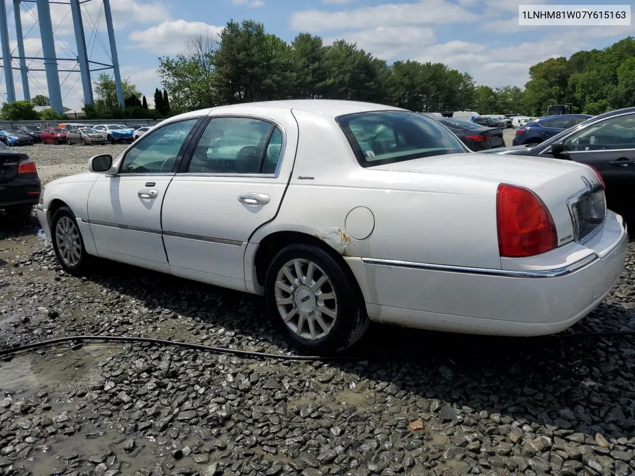 1LNHM81W07Y615163 2007 Lincoln Town Car Signature