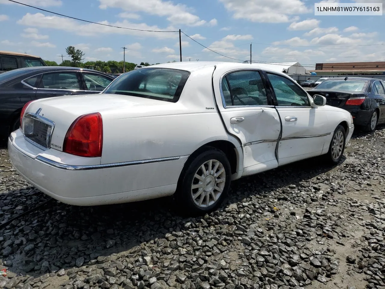 2007 Lincoln Town Car Signature VIN: 1LNHM81W07Y615163 Lot: 55540044