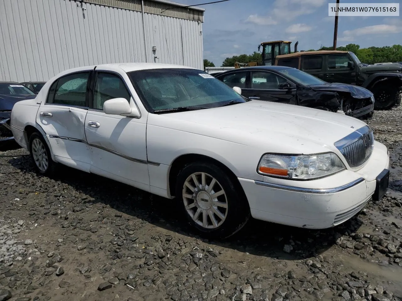 1LNHM81W07Y615163 2007 Lincoln Town Car Signature