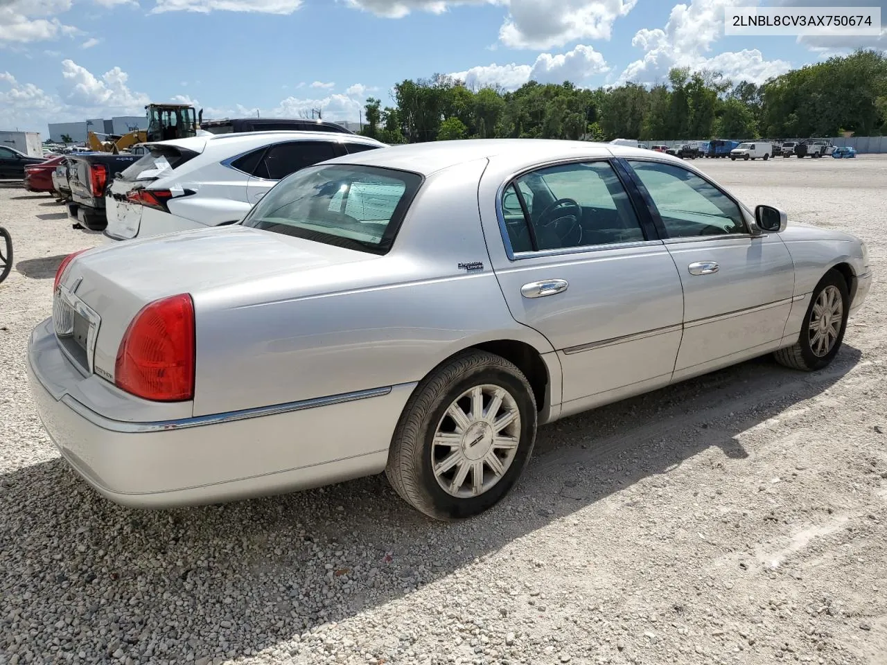 2010 Lincoln Town Car Signature Limited VIN: 2LNBL8CV3AX750674 Lot: 55995174