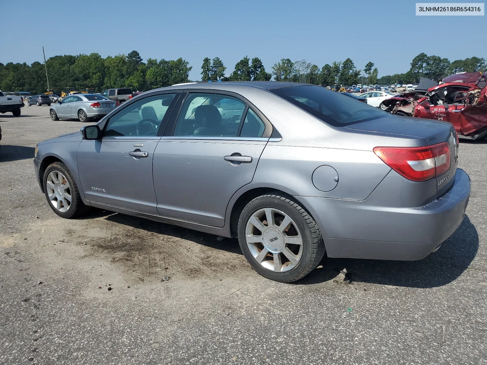 2006 Lincoln Zephyr VIN: 3LNHM26186R654316 Lot: 67145284