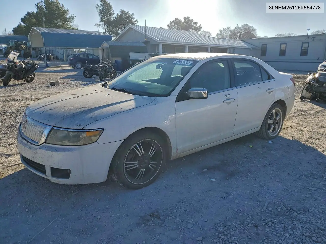2006 Linc Mkz VIN: 3LNHM26126R654778 Lot: 99626515
