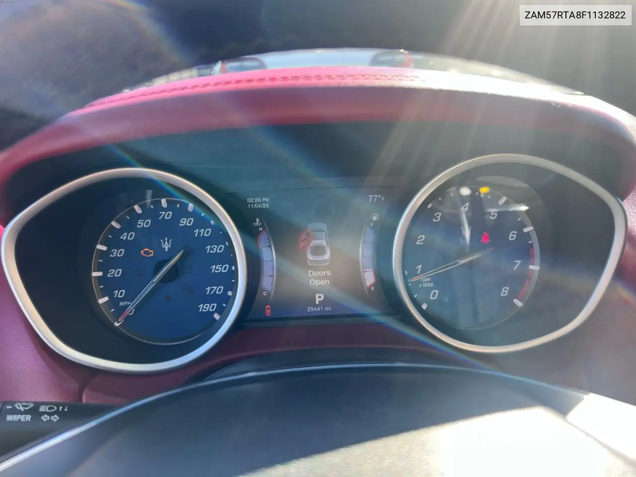 ZAM57RTA8F1132822 2015 Maserati Ghibli S