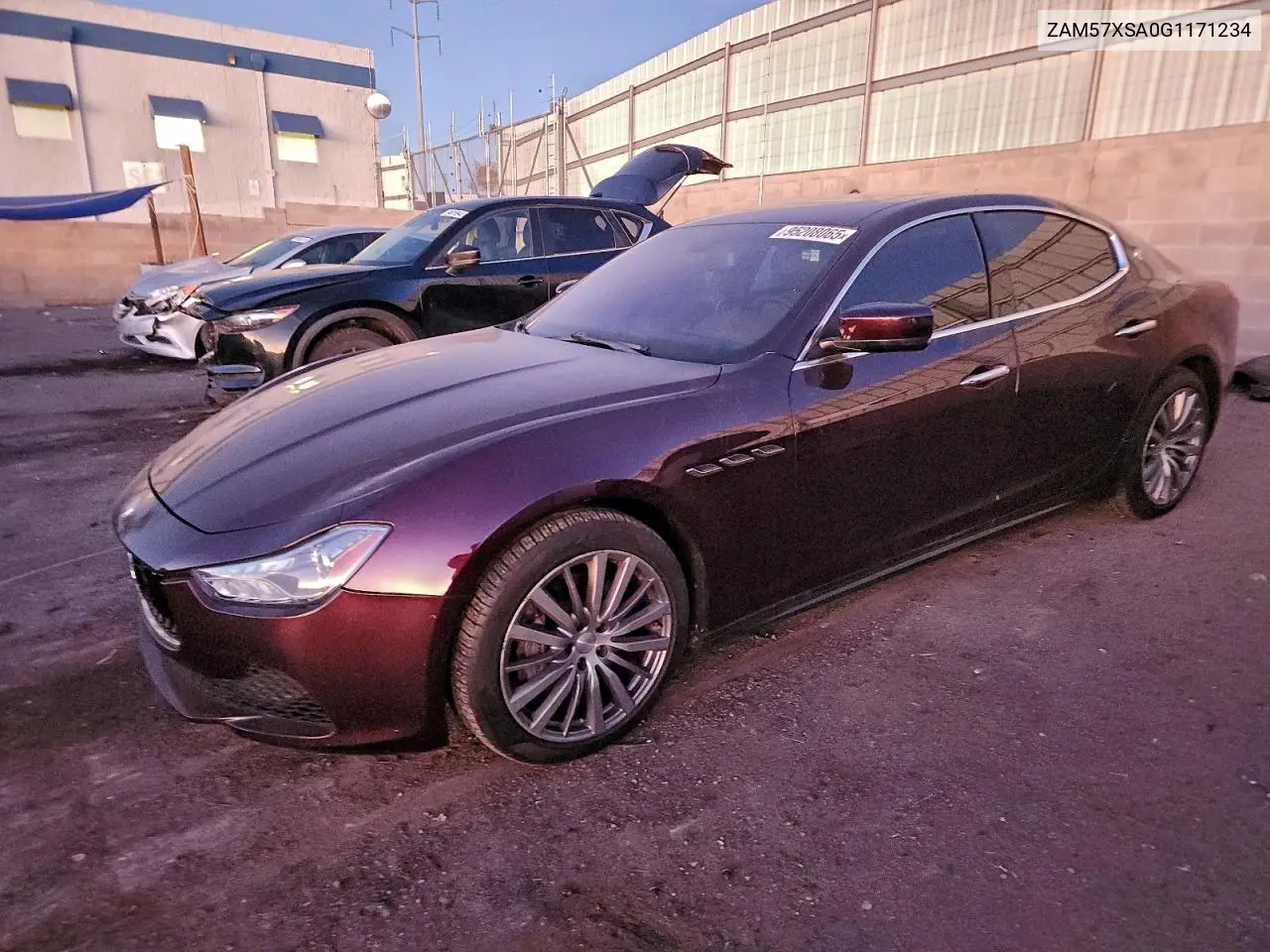 ZAM57XSA0G1171234 2016 Maserati Ghibli