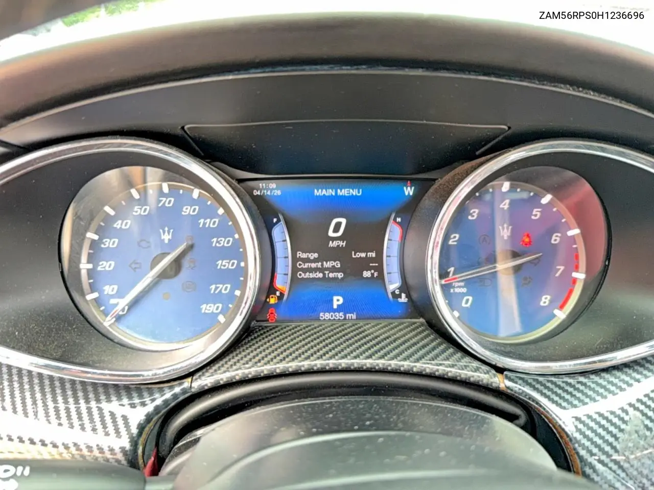 ZAM56RPS0H1236696 2017 Maserati Quattroporte S