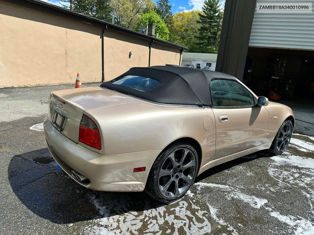 2004 Maserati Spyder Cambiocorsa VIN: ZAMBB18A340010996 Lot: 53557016