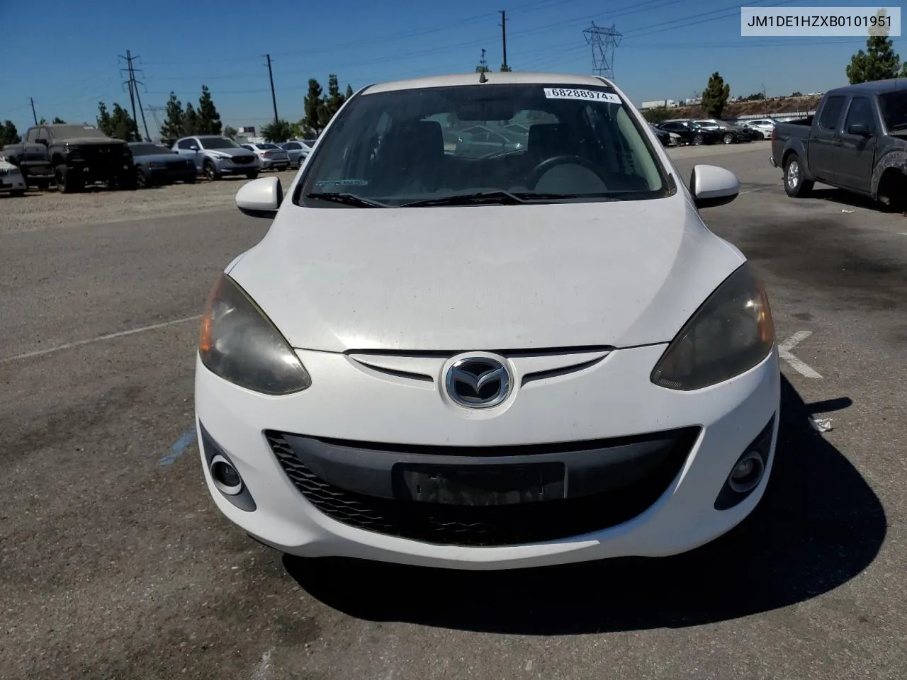 JM1DE1HZXB0101951 2011 Mazda Mazda2