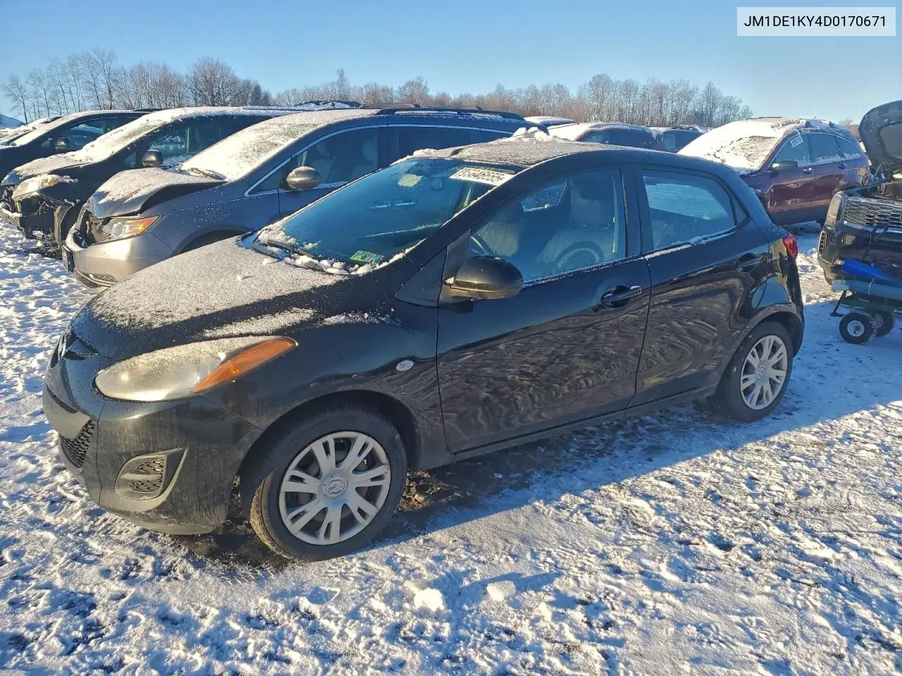 JM1DE1KY4D0170671 2013 Mazda Mazda2