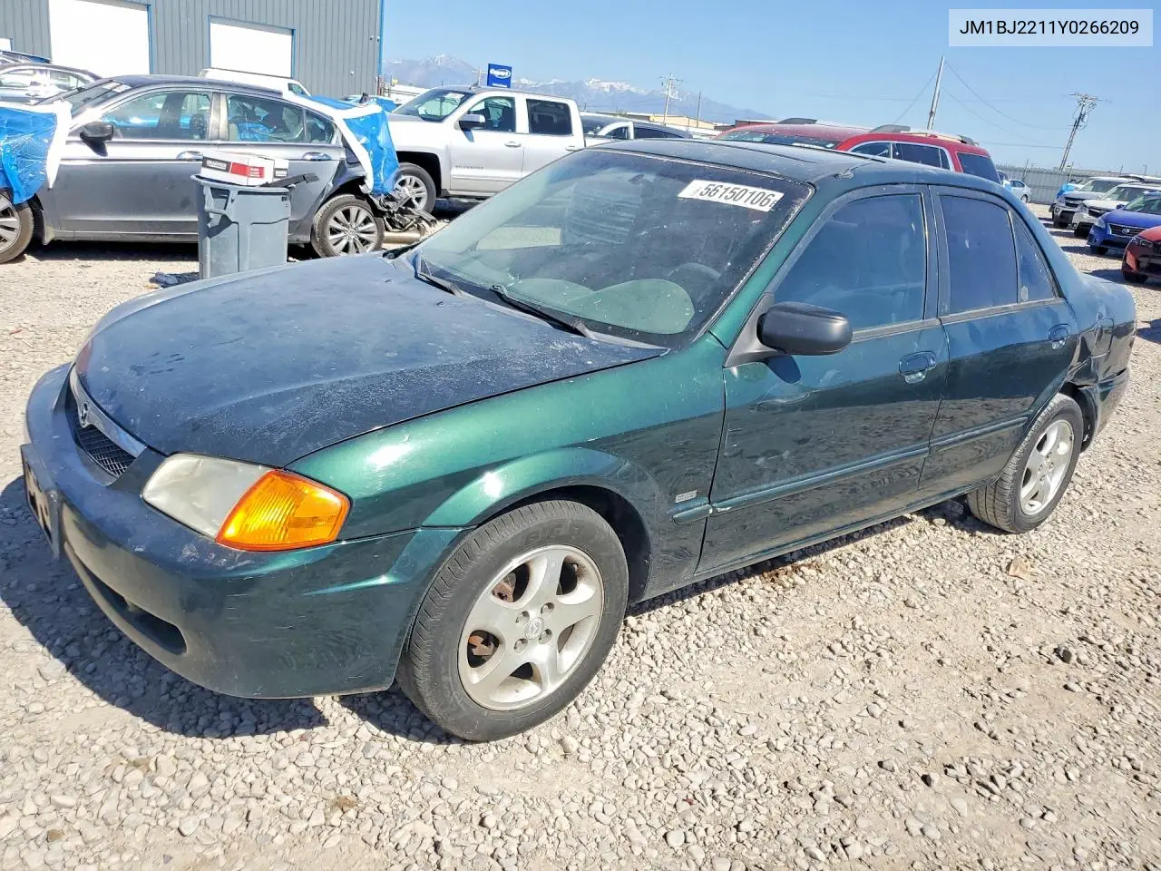 2000 Mazda Protege Es VIN: JM1BJ2211Y0266209 Lot: 56150106