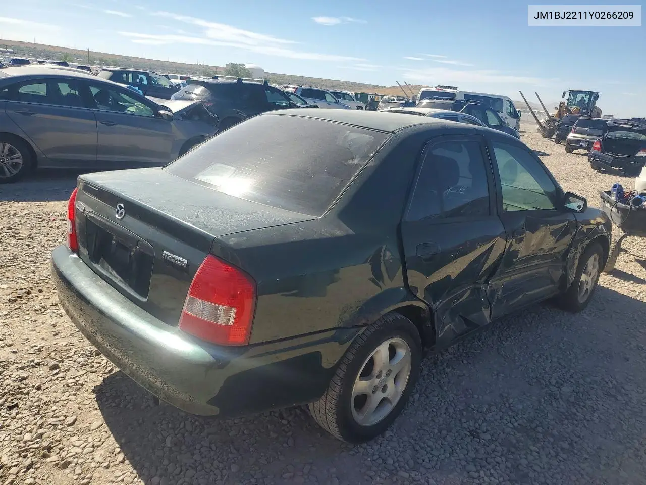 2000 Mazda Protege Es VIN: JM1BJ2211Y0266209 Lot: 56150106