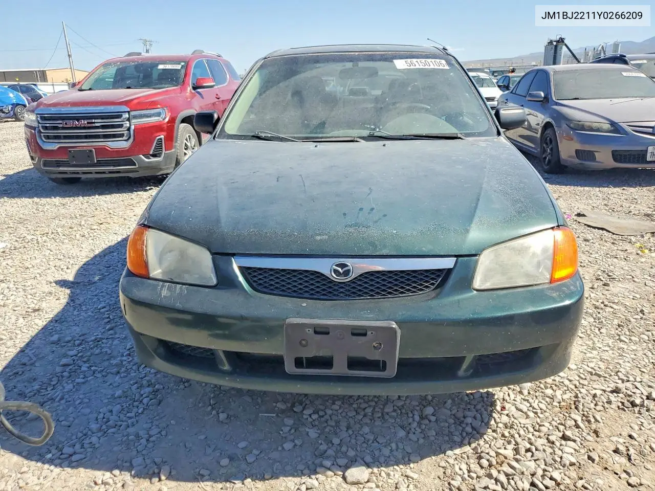 2000 Mazda Protege Es VIN: JM1BJ2211Y0266209 Lot: 56150106