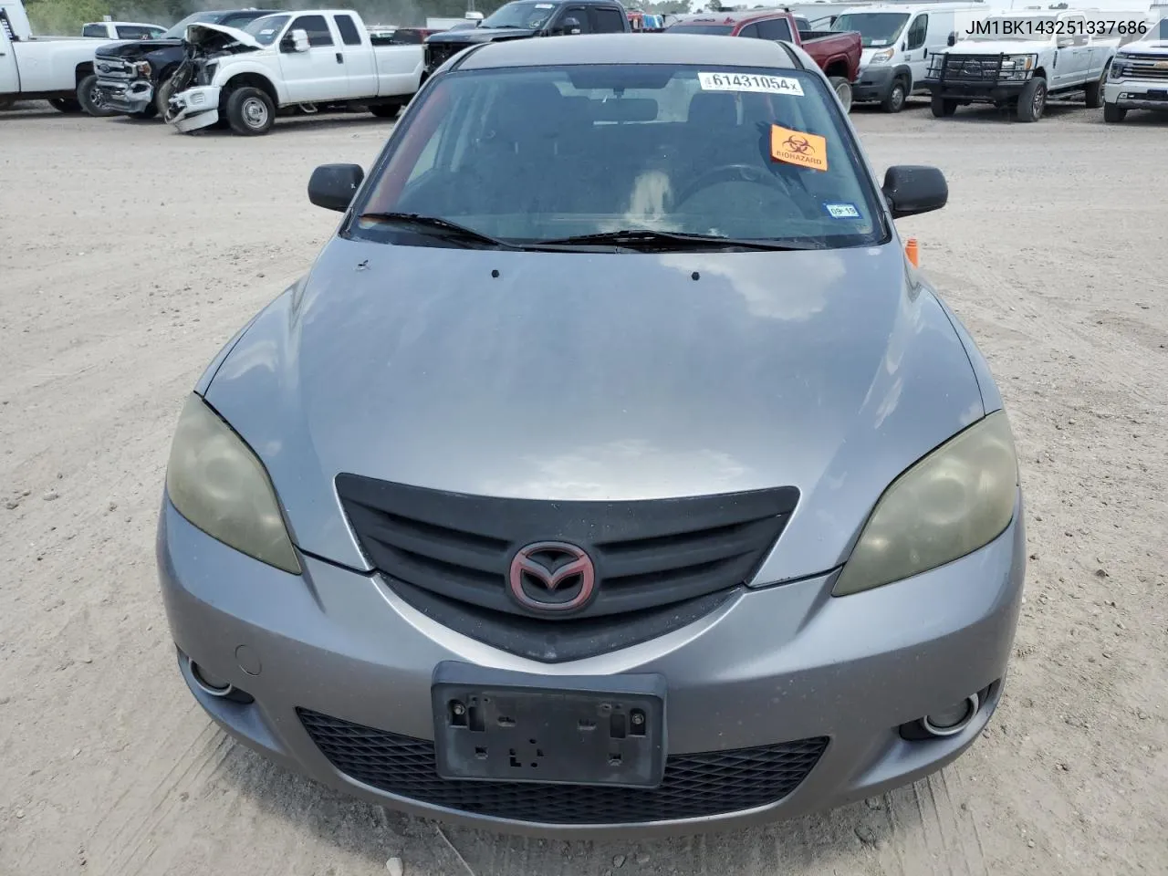 JM1BK143251337686 2005 Mazda 3 Hatchback