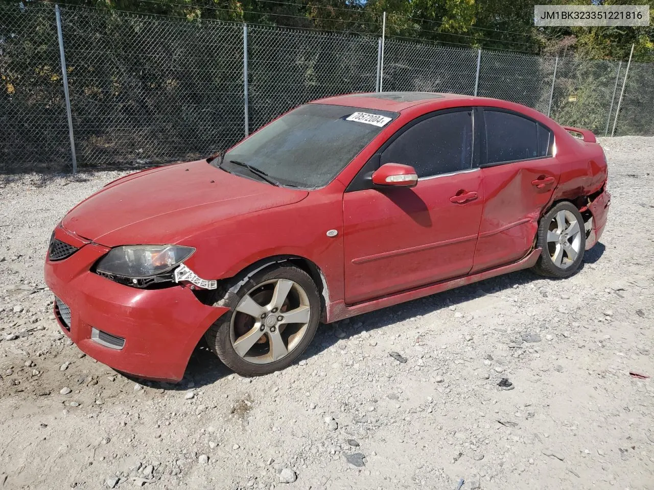 JM1BK323351221816 2005 Mazda 3 S