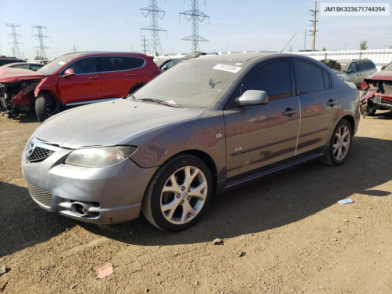 2007 Mazda 3 S VIN: JM1BK323671744394 Lot: 71672334