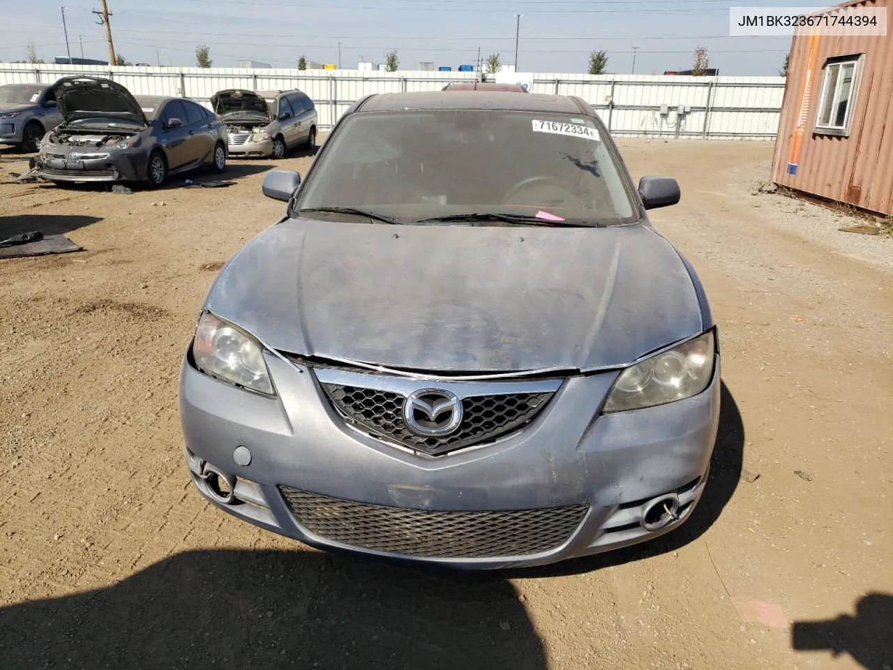 2007 Mazda 3 S VIN: JM1BK323671744394 Lot: 71672334