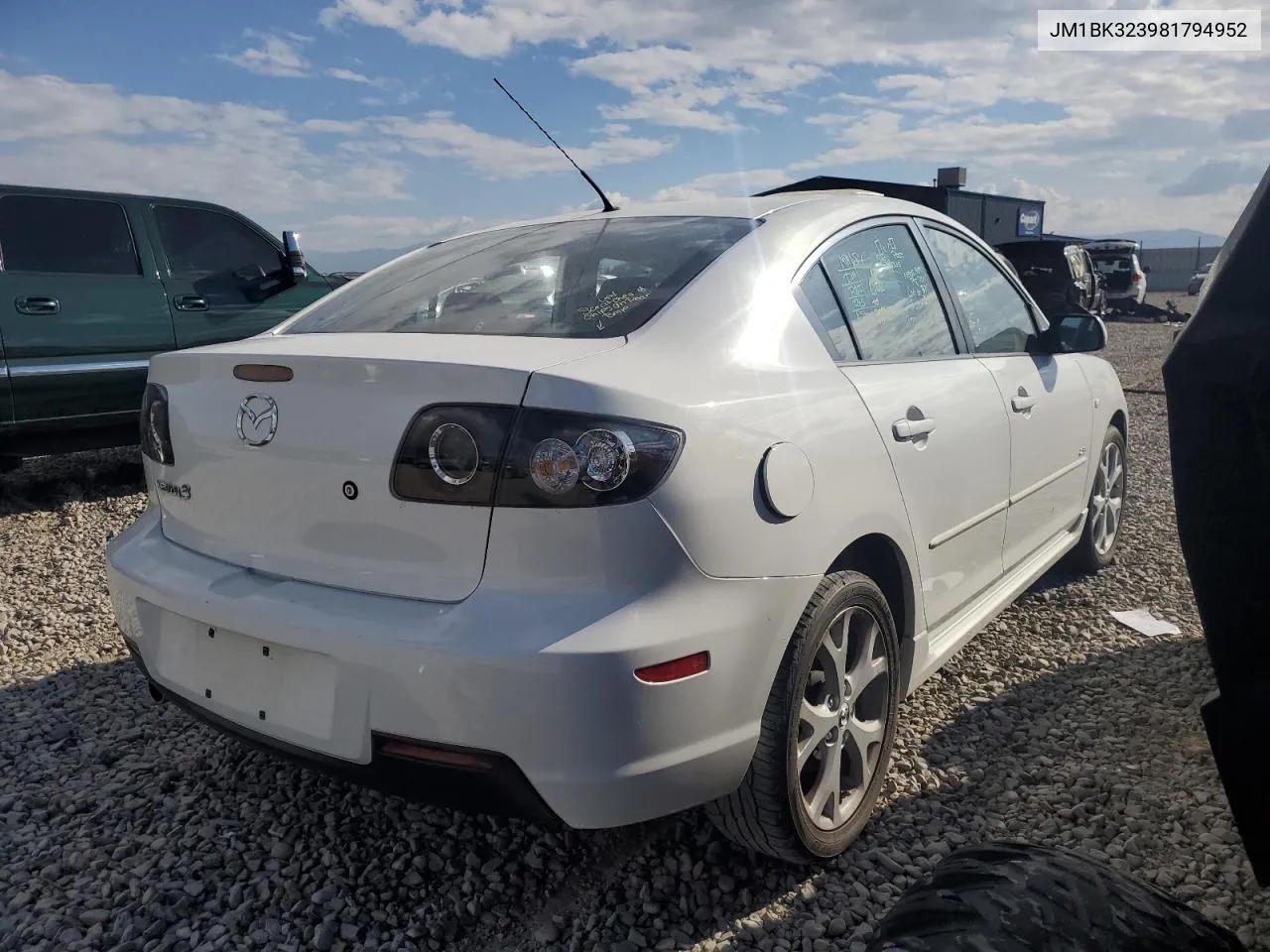 JM1BK323981794952 2008 Mazda 3 S