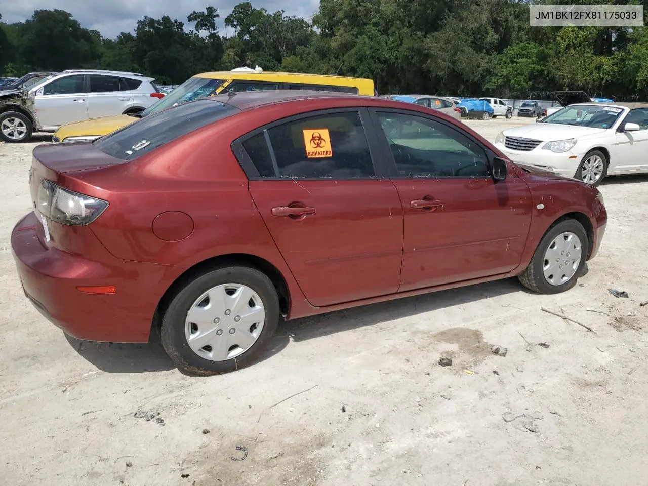 JM1BK12FX81175033 2008 Mazda 3 I