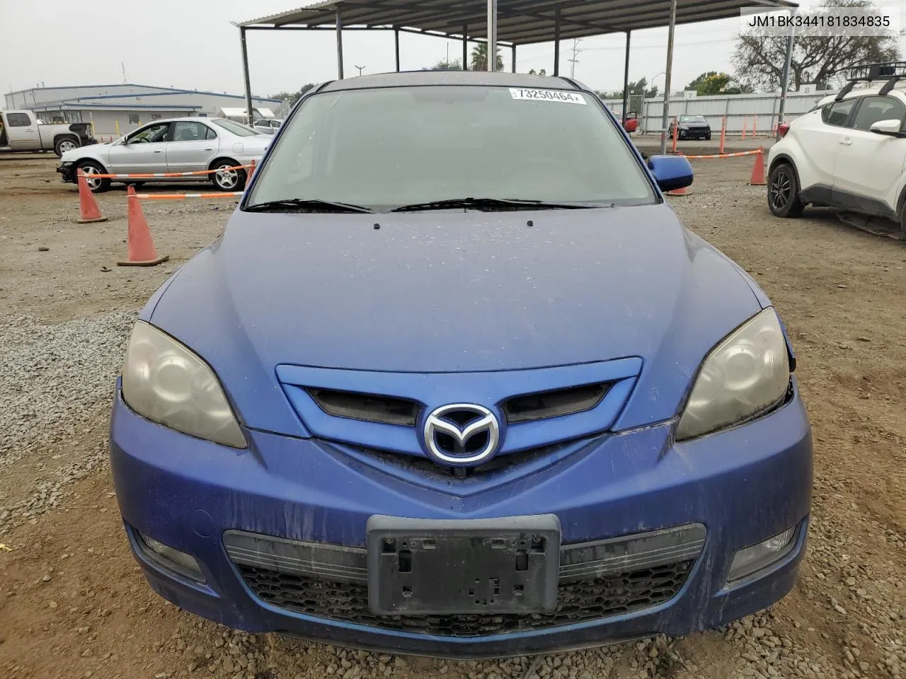 2008 Mazda 3 Hatchback VIN: JM1BK344181834835 Lot: 73250464