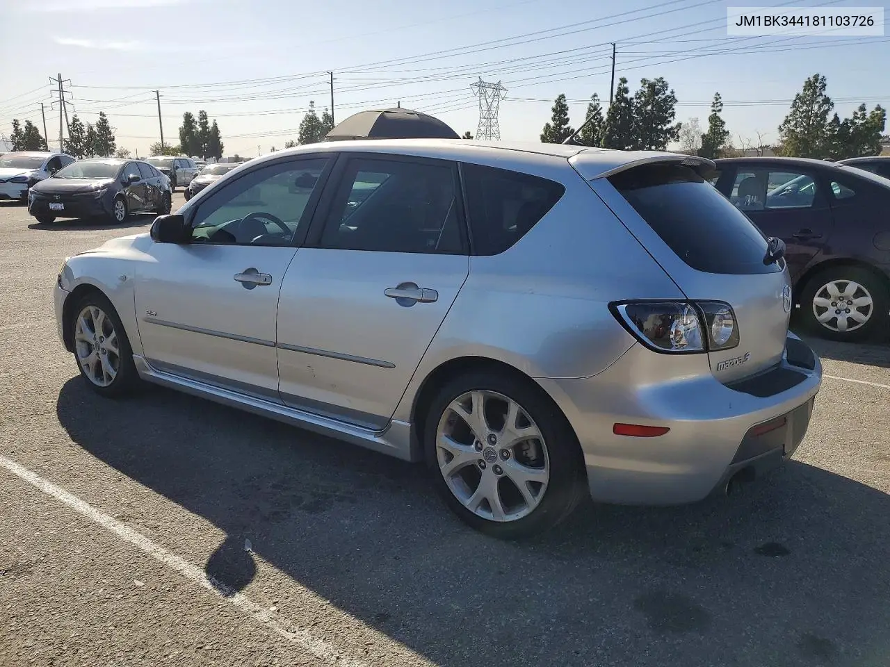 JM1BK344181103726 2008 Mazda 3 Hatchback