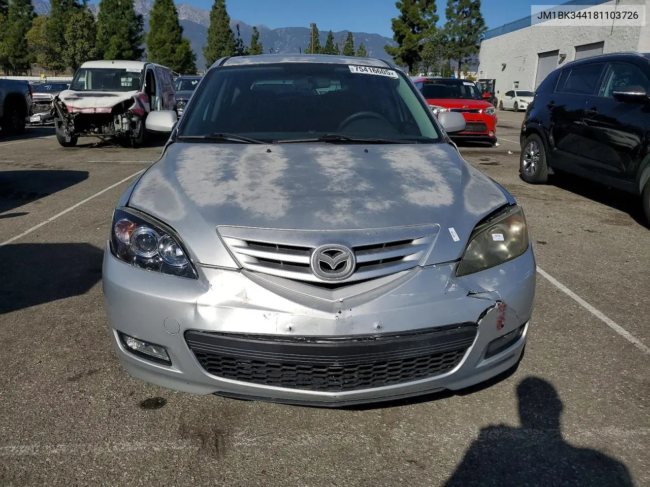JM1BK344181103726 2008 Mazda 3 Hatchback
