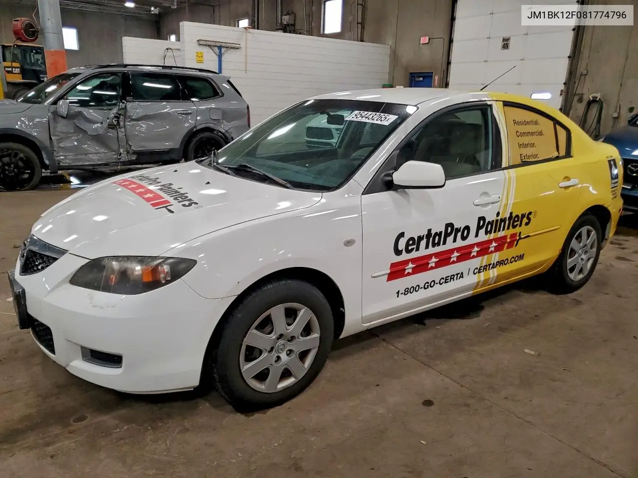 JM1BK12F081774796 2008 Mazda 3 I