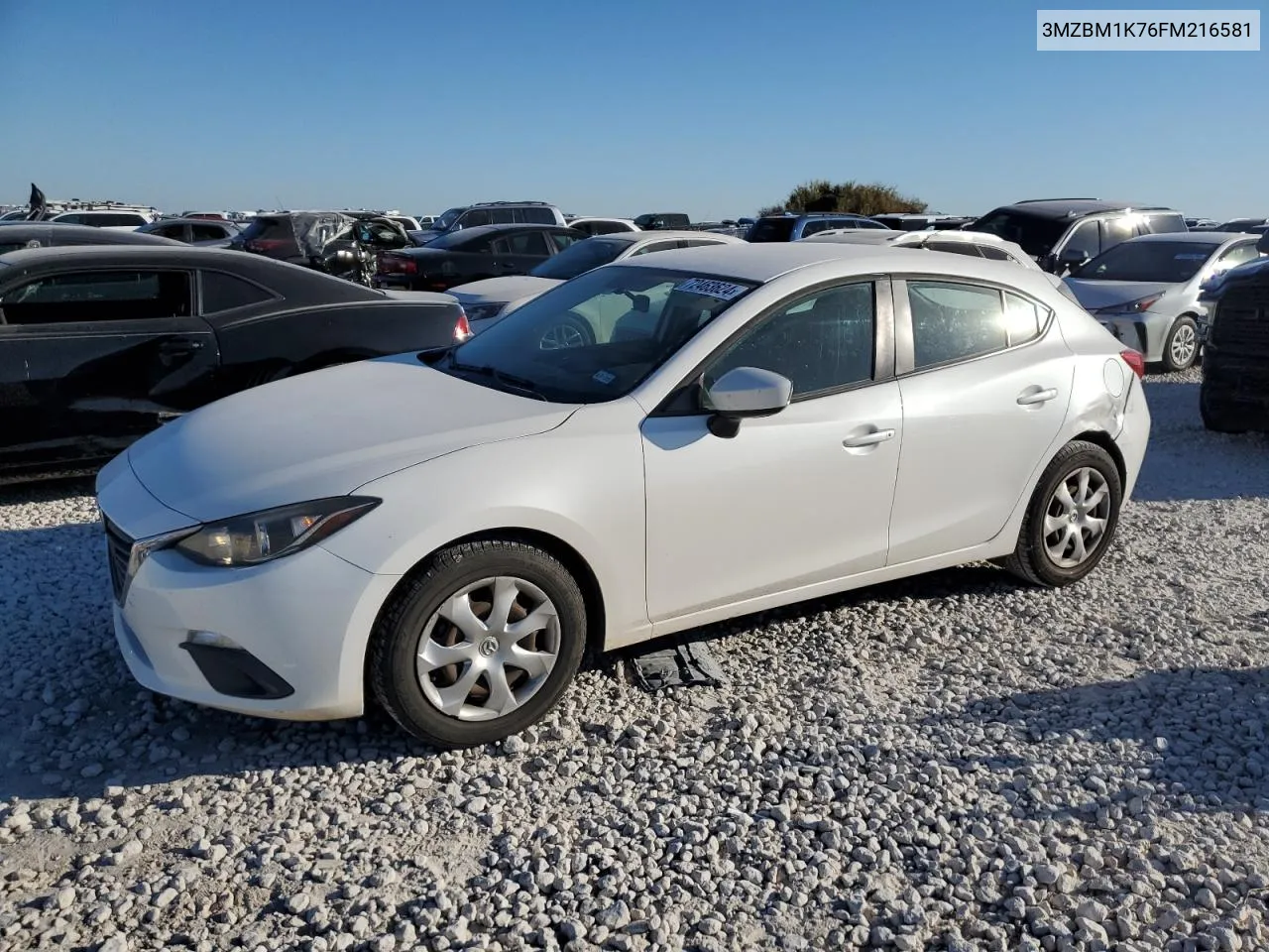 2015 Mazda 3 Sport VIN: 3MZBM1K76FM216581 Lot: 72463624