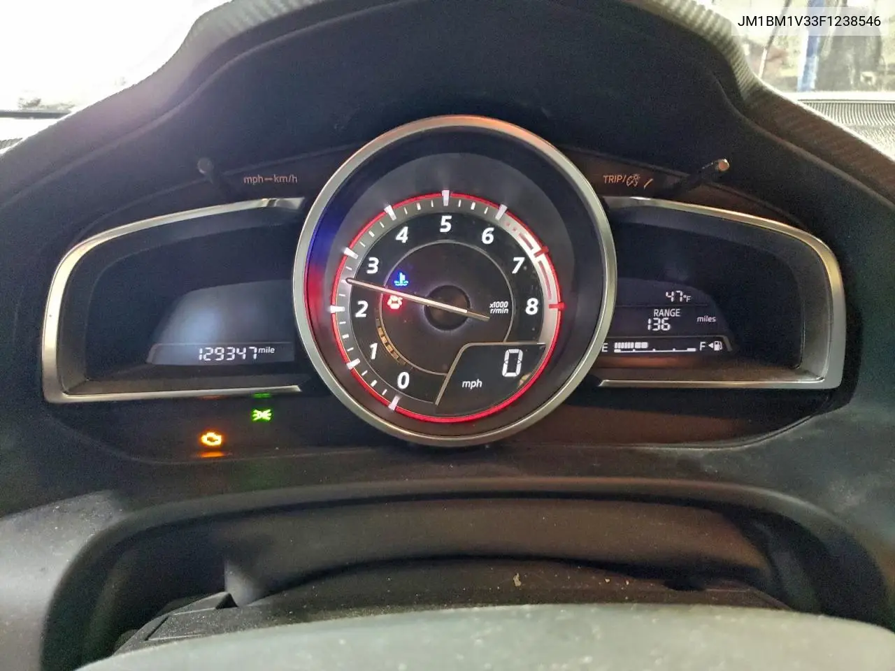 JM1BM1V33F1238546 2015 Mazda 3 Touring