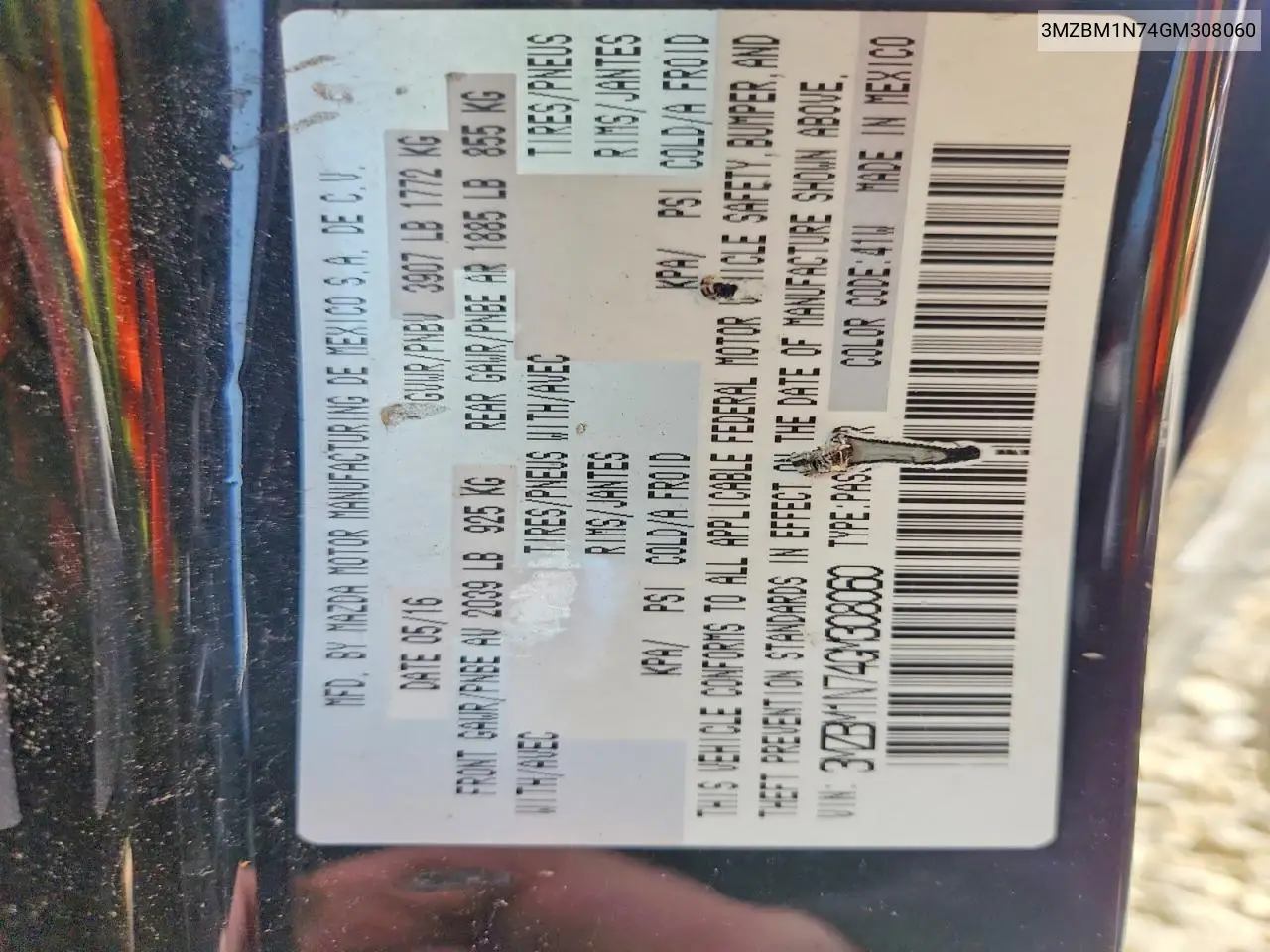 3MZBM1N74GM308060 2016 Mazda 3 Grand Touring