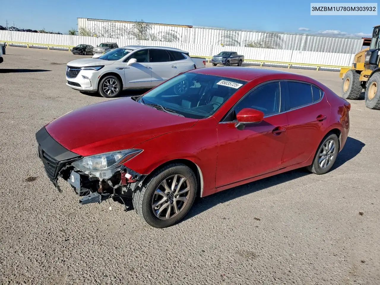 3MZBM1U78GM303932 2016 Mazda 3 Sport