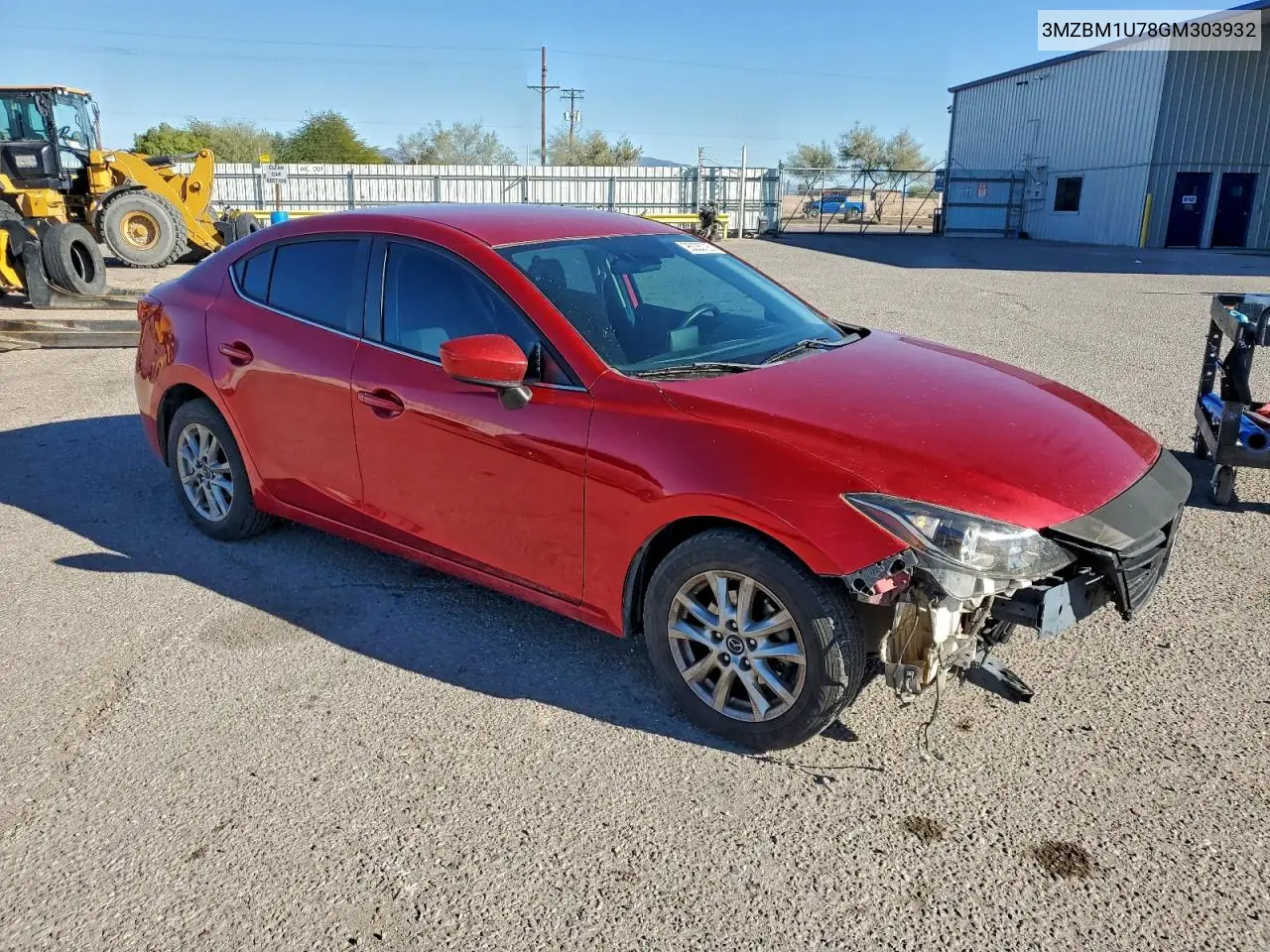 3MZBM1U78GM303932 2016 Mazda 3 Sport