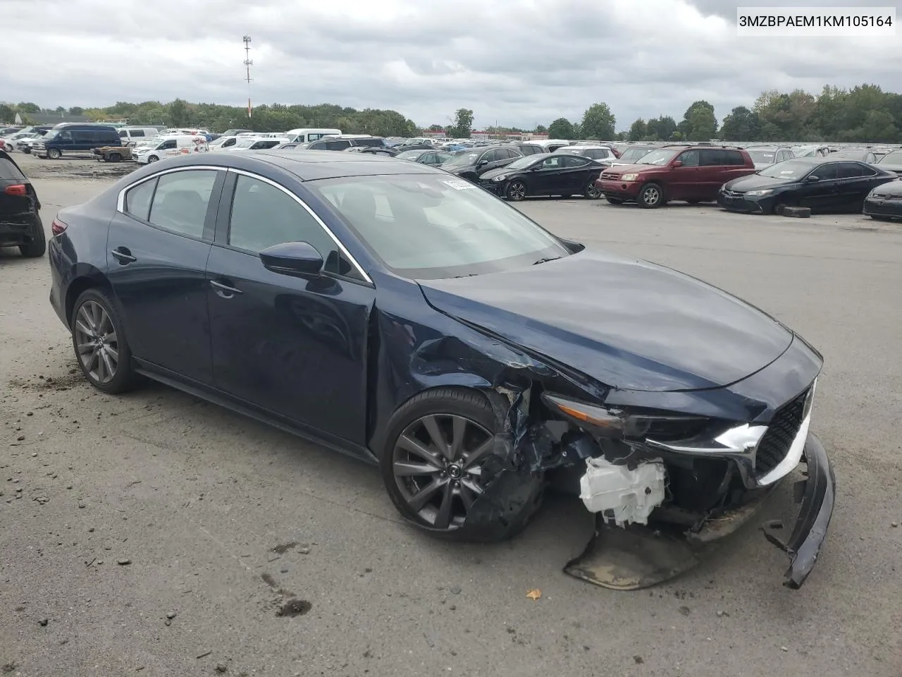 3MZBPAEM1KM105164 2019 Mazda 3 Premium