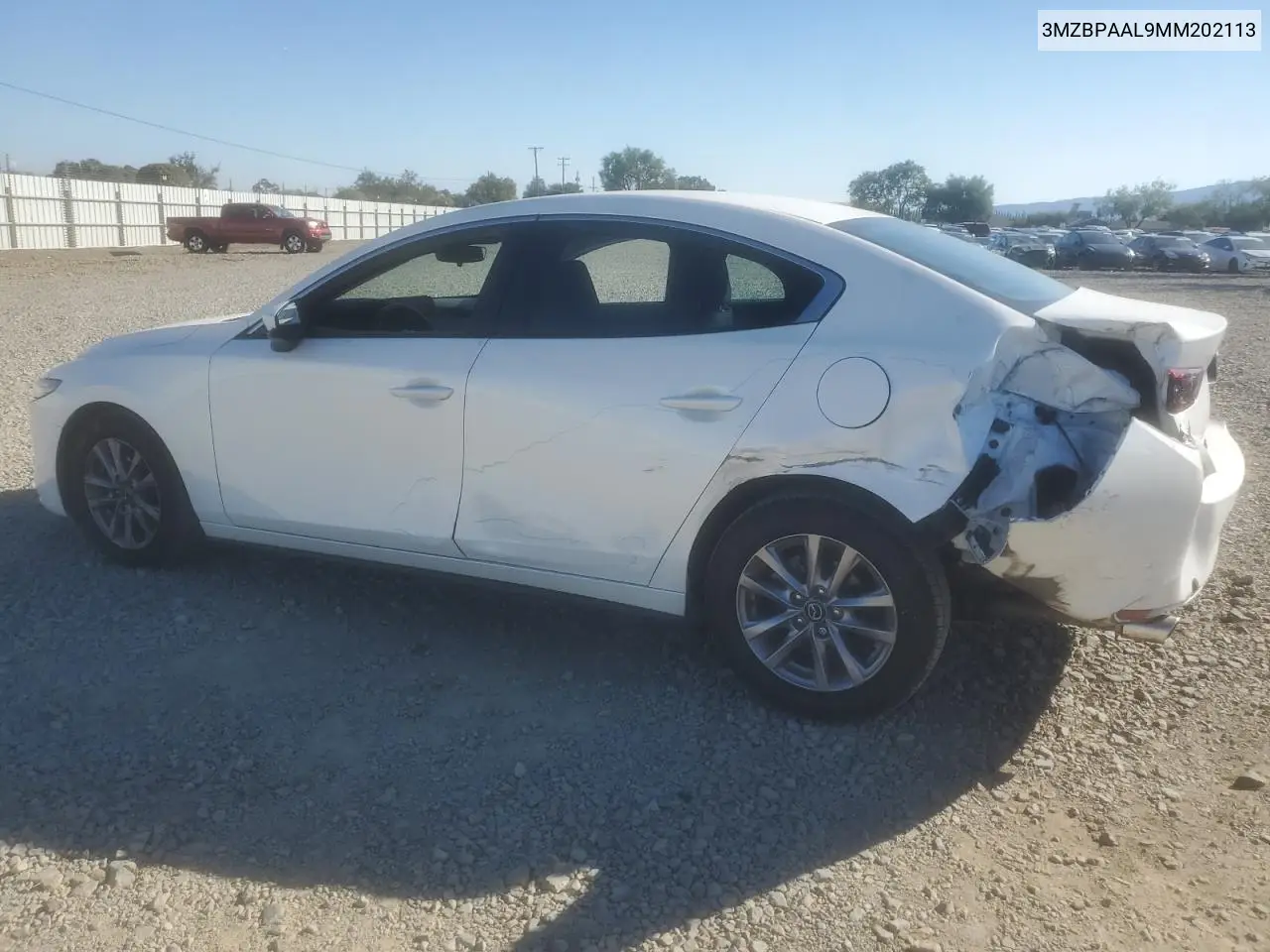 3MZBPAAL9MM202113 2021 Mazda 3