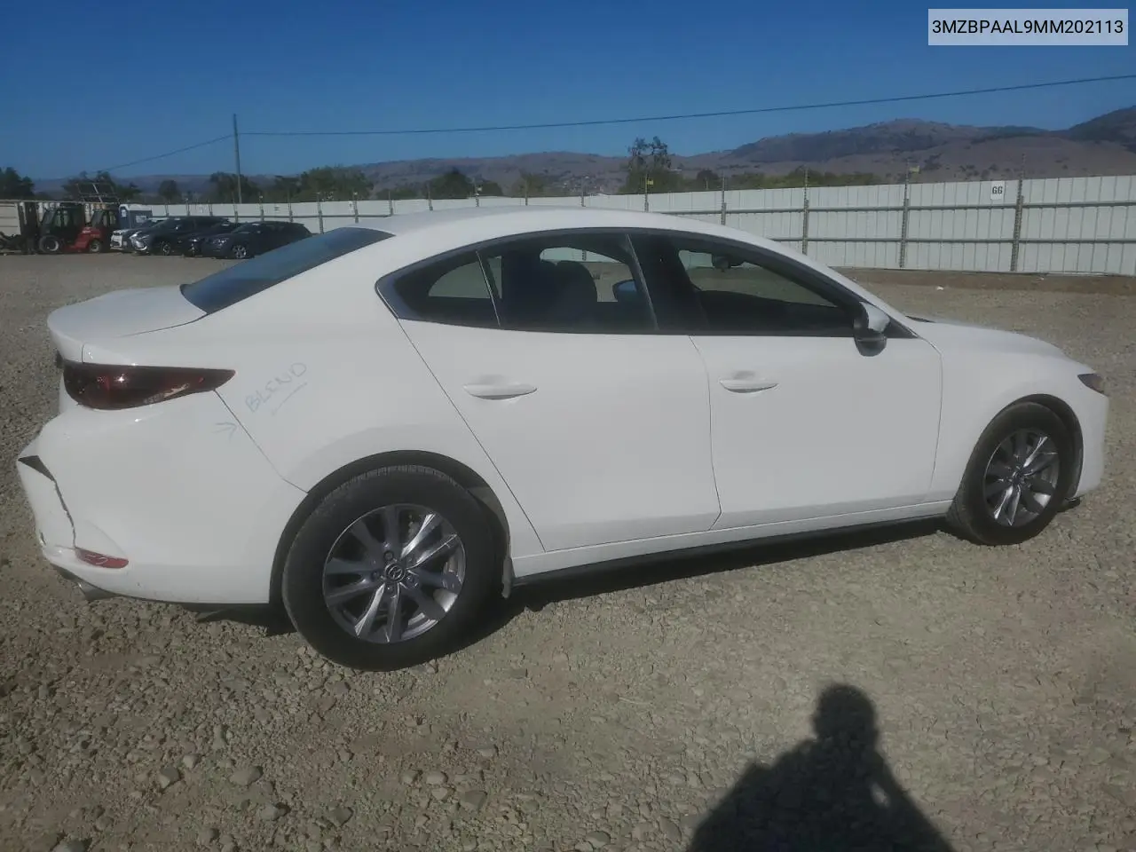 3MZBPAAL9MM202113 2021 Mazda 3
