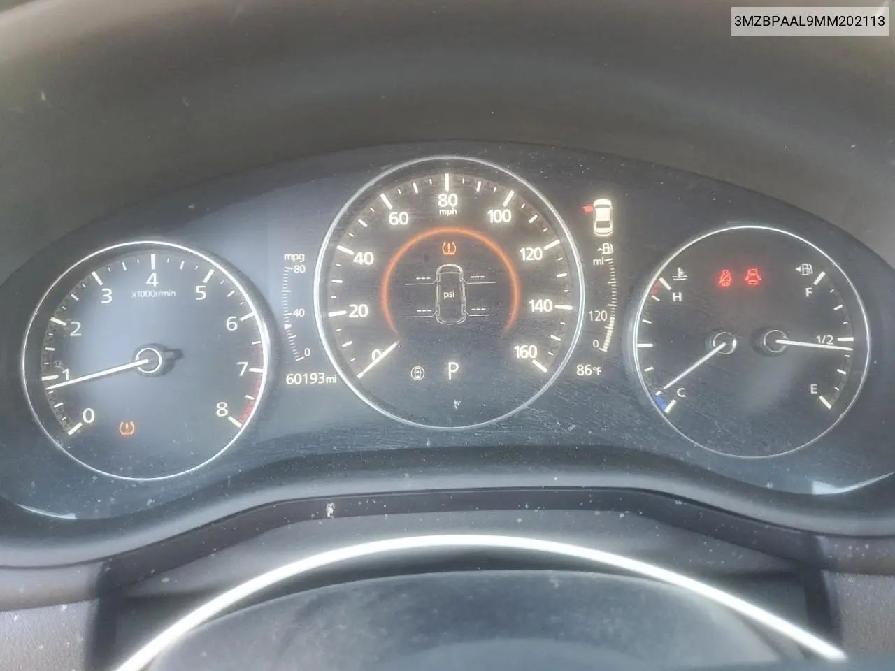 3MZBPAAL9MM202113 2021 Mazda 3