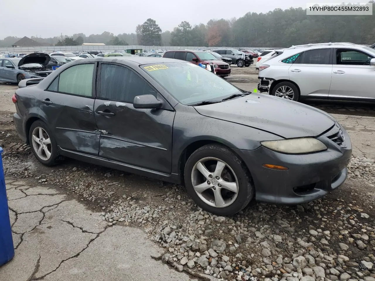 2005 Mazda 6 I VIN: 1YVHP80C455M32893 Lot: 81732154