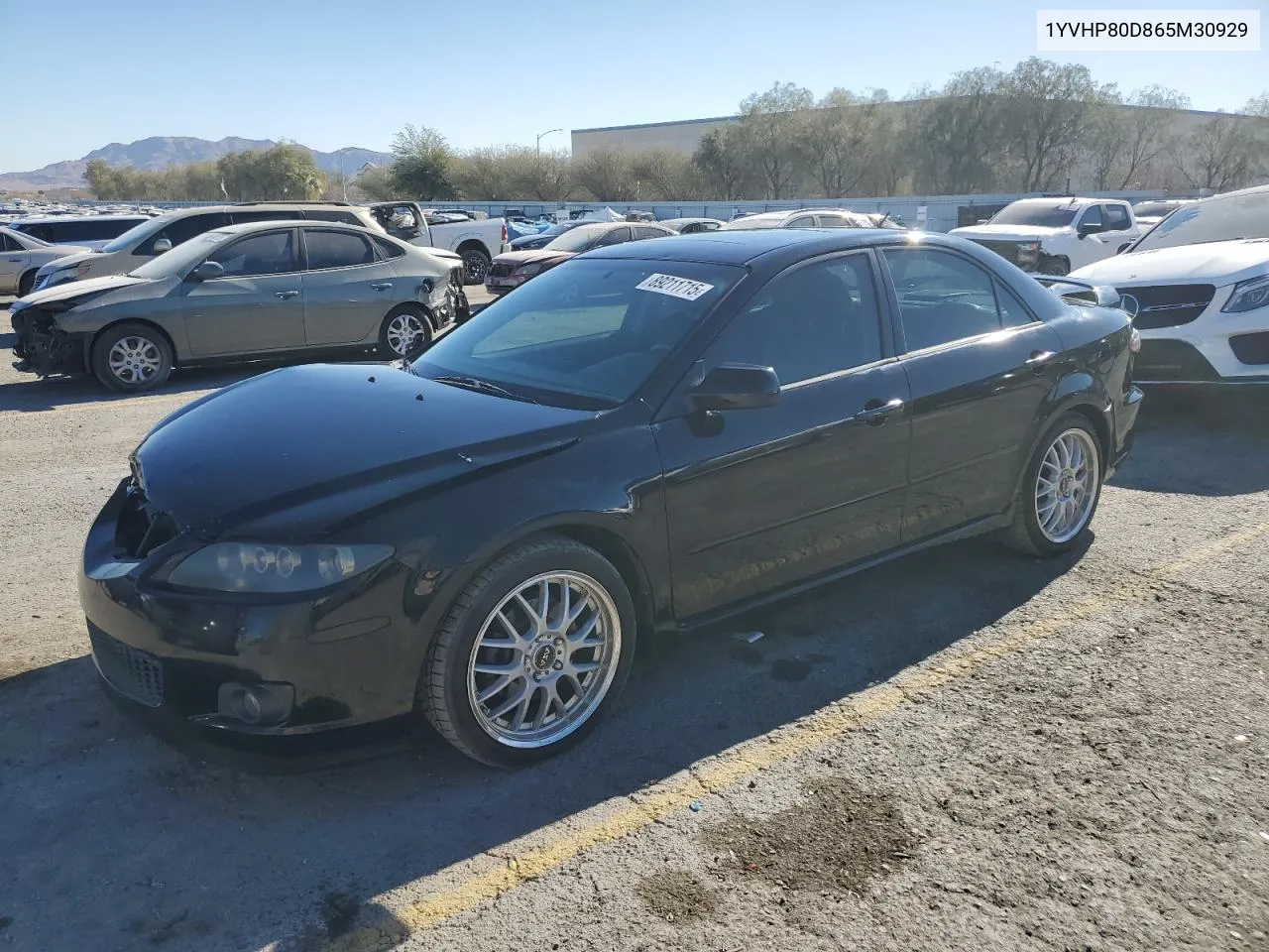 2006 Mazda 6 S VIN: 1YVHP80D865M30929 Lot: 89211715