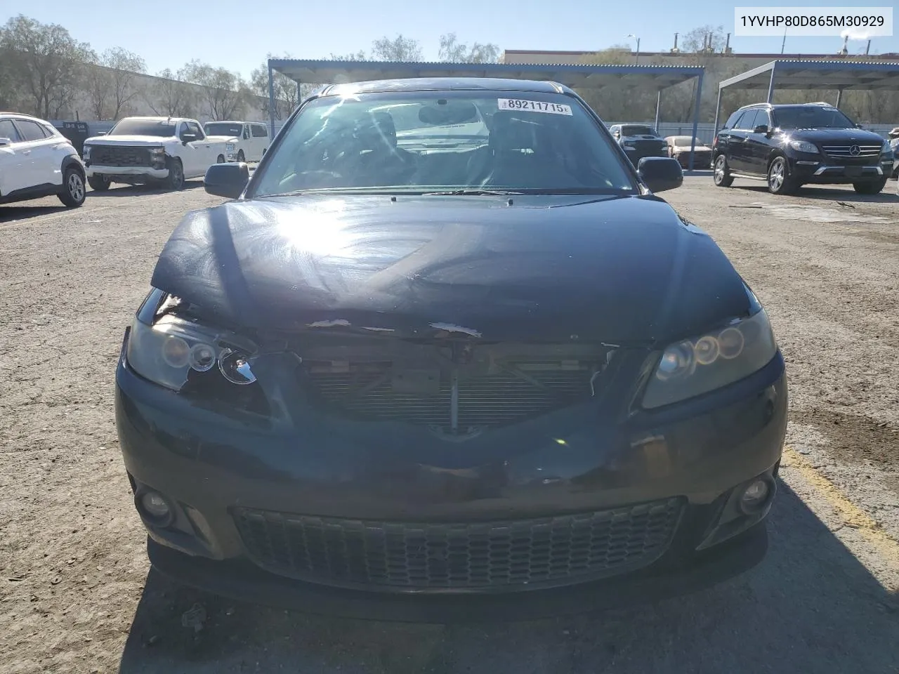 2006 Mazda 6 S VIN: 1YVHP80D865M30929 Lot: 89211715