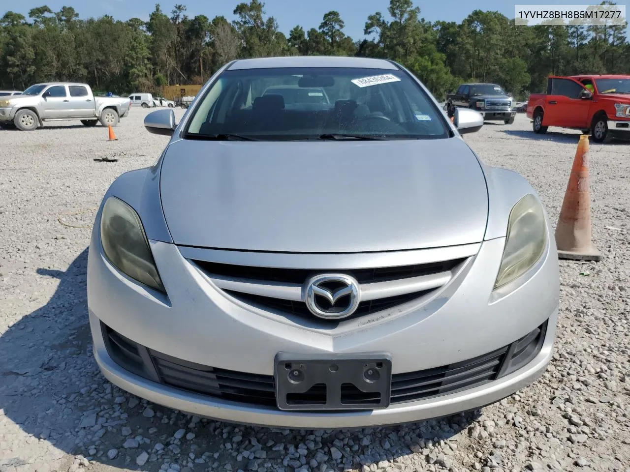 2011 Mazda 6 I VIN: 1YVHZ8BH8B5M17277 Lot: 68436364