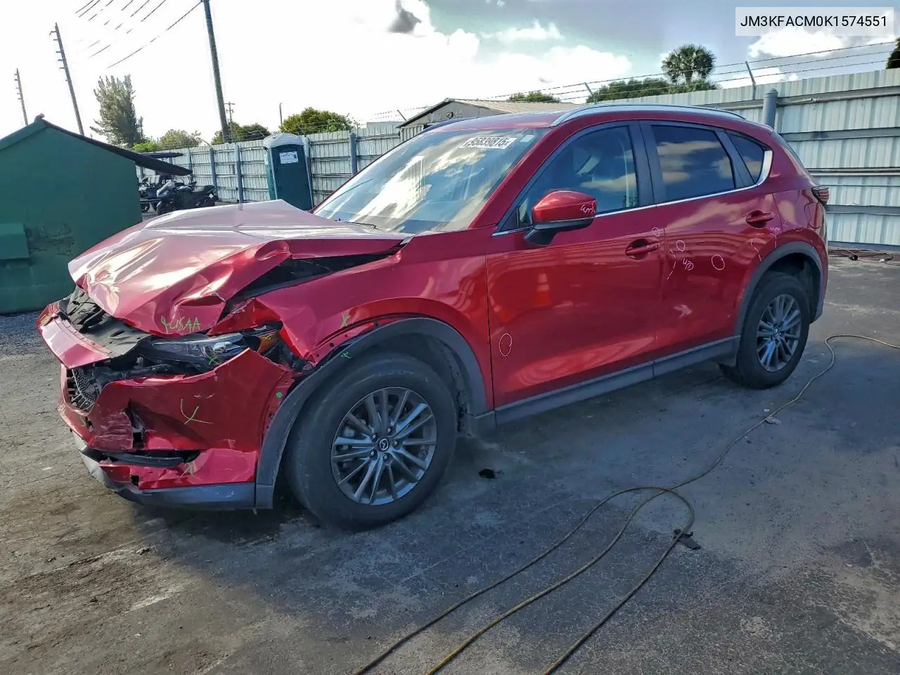 JM3KFACM0K1574551 2019 Mazda Cx-5 Touring