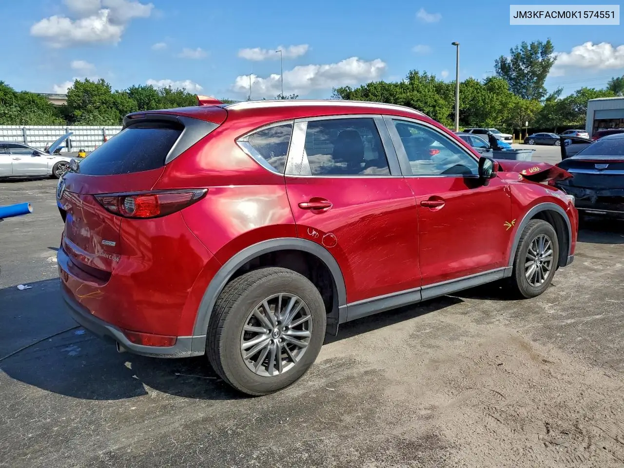 JM3KFACM0K1574551 2019 Mazda Cx-5 Touring
