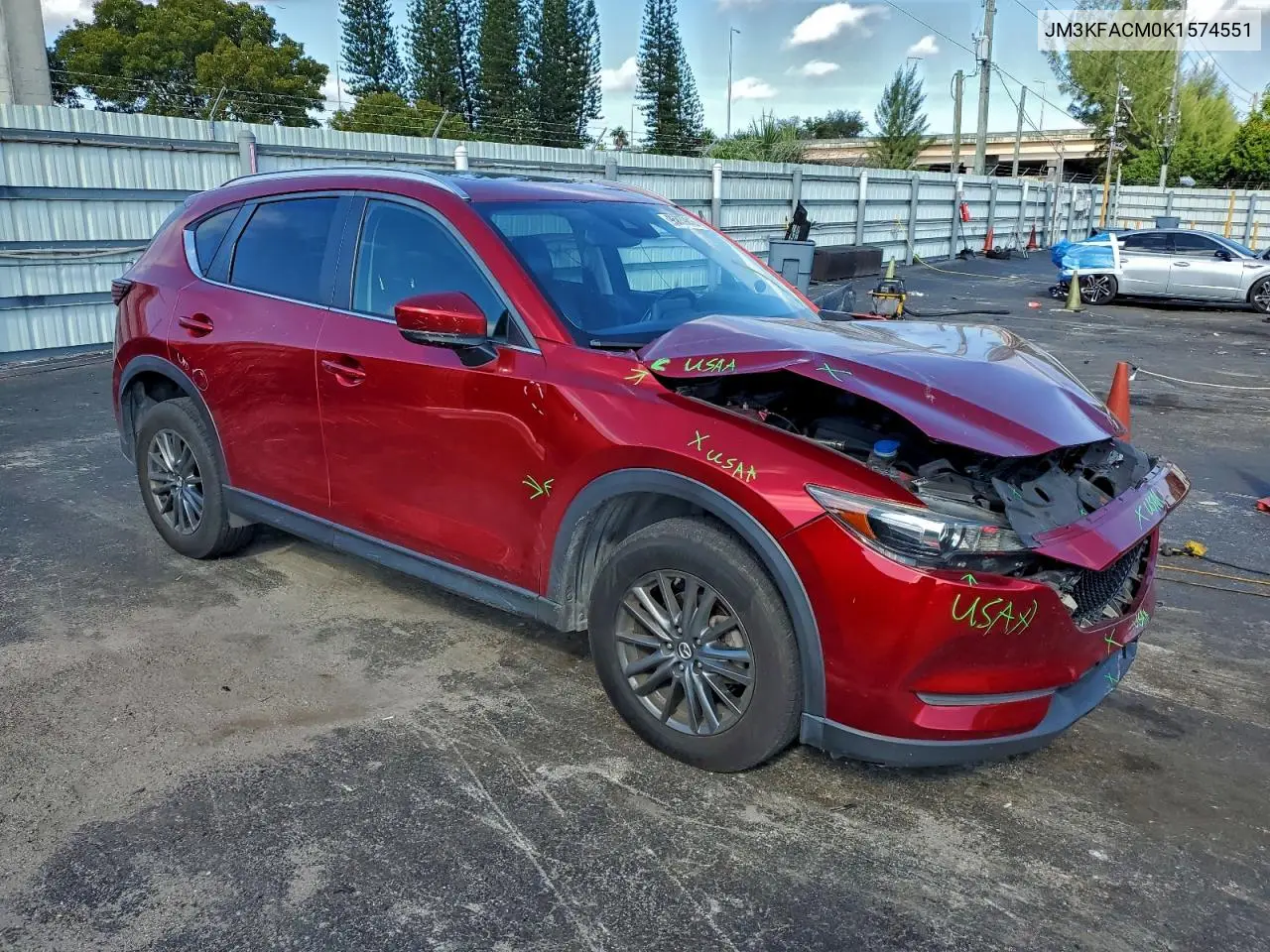 JM3KFACM0K1574551 2019 Mazda Cx-5 Touring