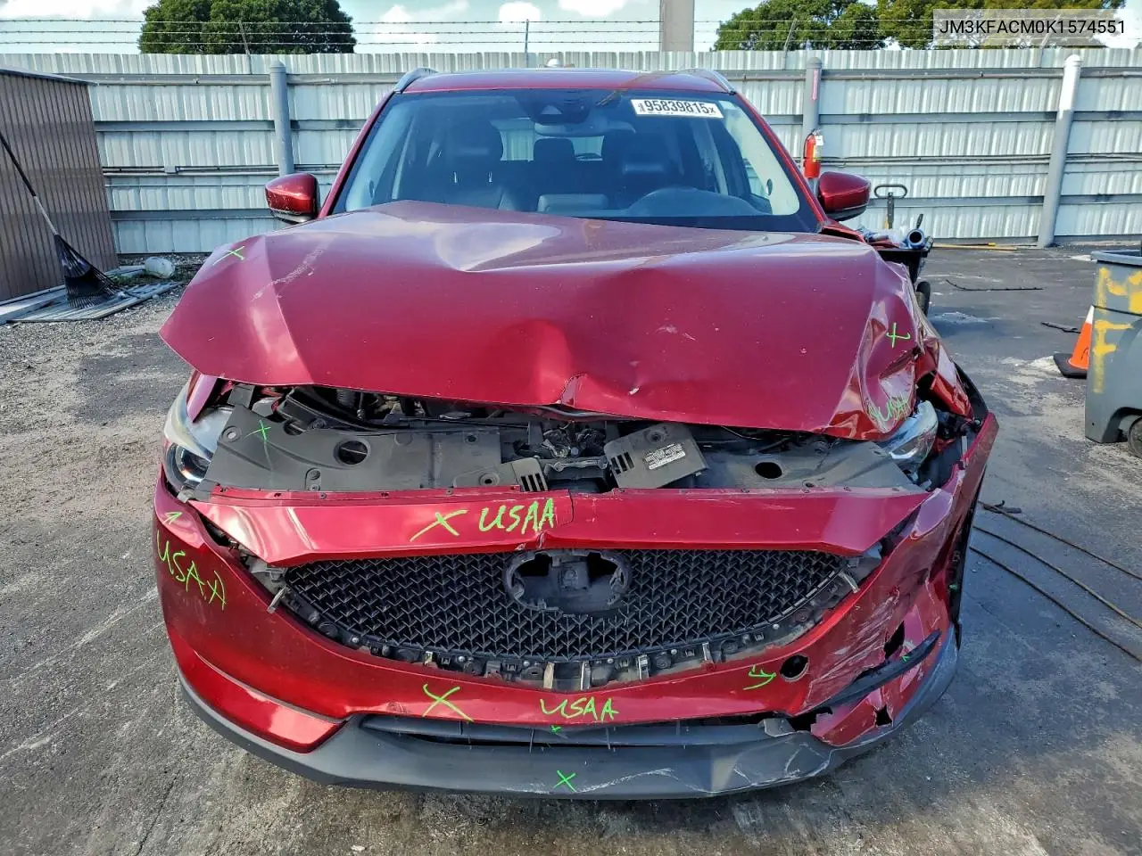 JM3KFACM0K1574551 2019 Mazda Cx-5 Touring