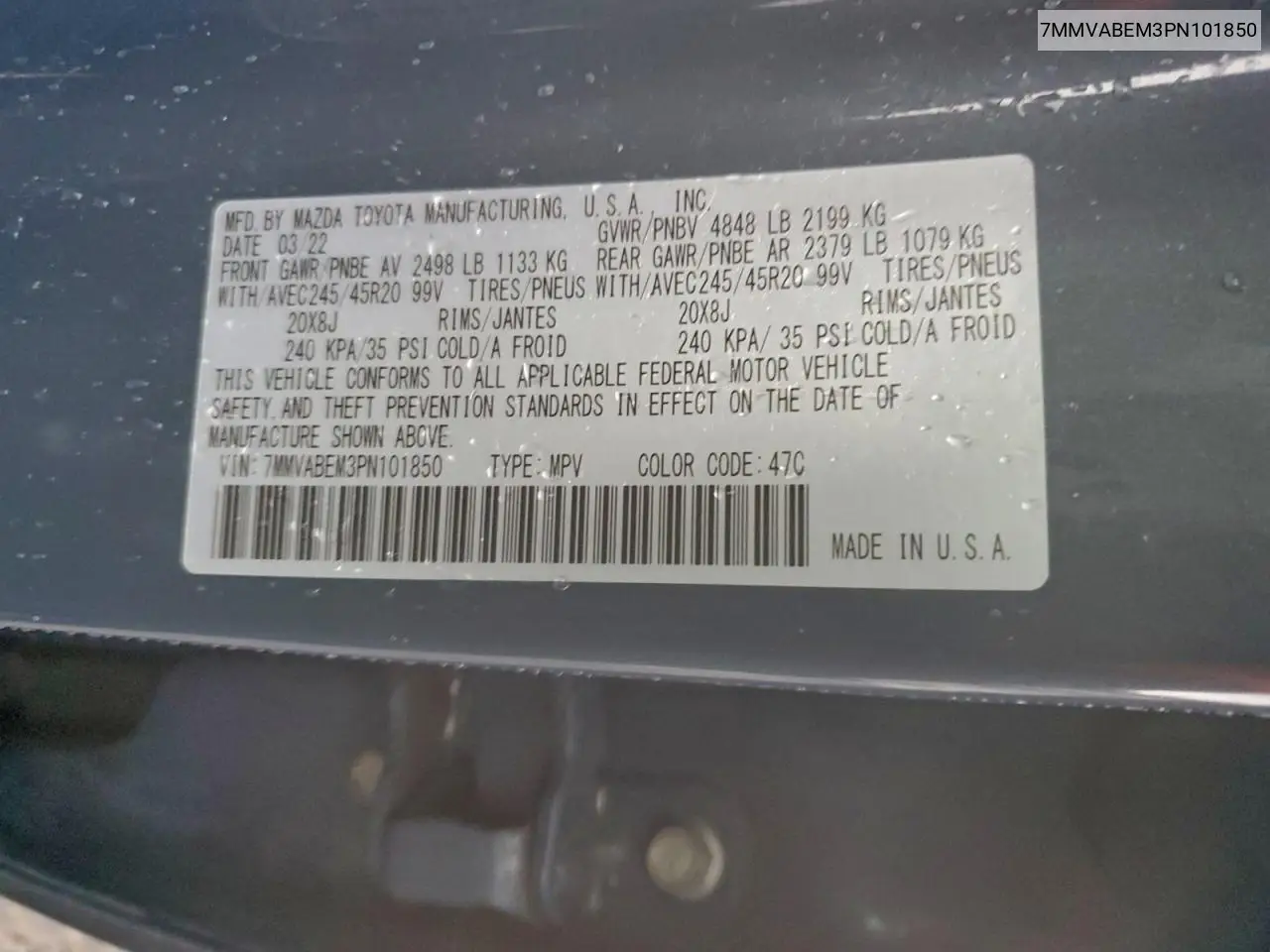 7MMVABEM3PN101850 2023 Mazda Cx-50 Premium Plus