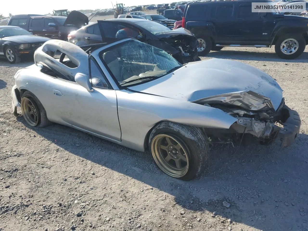 2000 Mazda Mx-5 Miata Base VIN: JM1NB3531Y0141398 Lot: 70102084