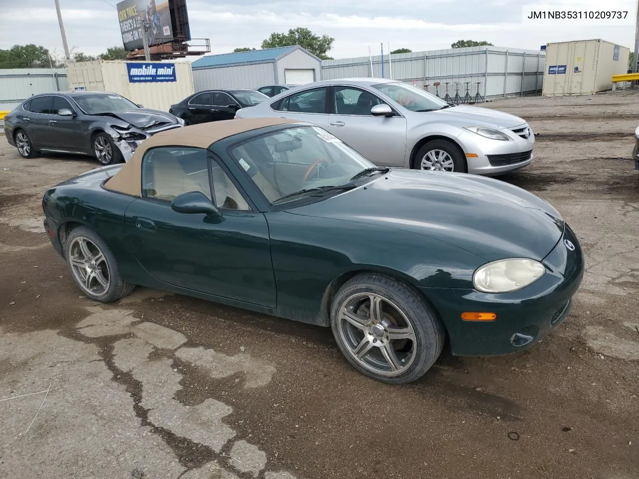 2001 Mazda Mx-5 Miata Base VIN: JM1NB353110209737 Lot: 63184344