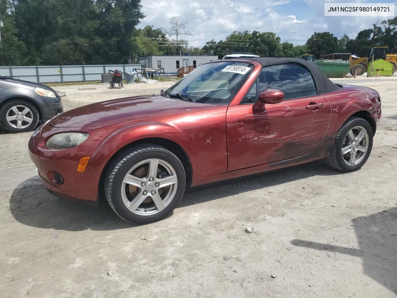 2008 Mazda Mx-5 Miata VIN: JM1NC25F980149721 Lot: 69790814