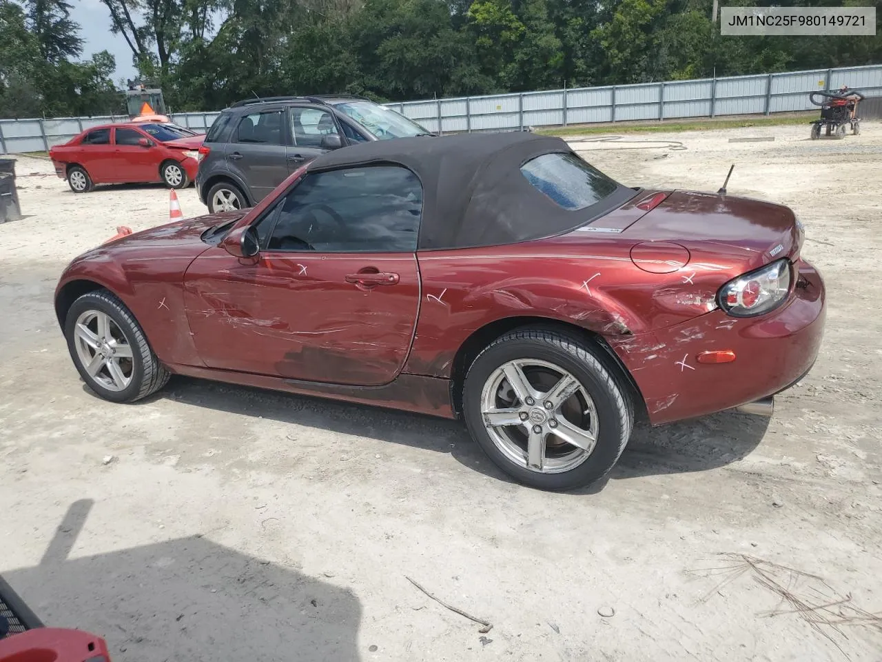 2008 Mazda Mx-5 Miata VIN: JM1NC25F980149721 Lot: 69790814