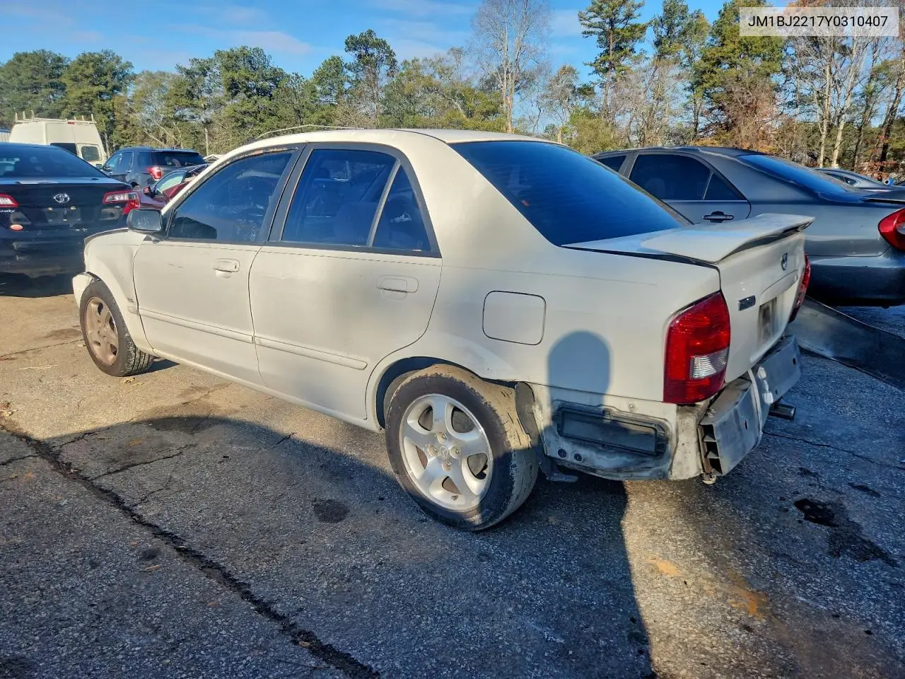 JM1BJ2217Y0310407 2000 Mazda Protege Es
