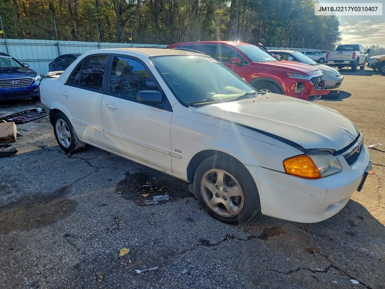 JM1BJ2217Y0310407 2000 Mazda Protege Es